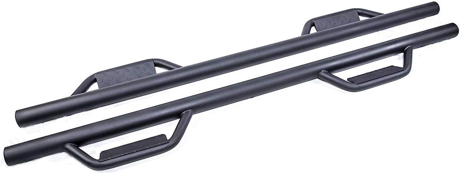 ajaa 2011-2018 Fit Dodge Ram 1500 2500 3500 Crew Cab Black Running Boards (Nerf Bars | Side Steps | Side Bars) Hoop Style