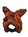 Rittle Furry Red Fox Animal Hat, Realistic Plush Costume Headwear - One Size