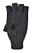 BRUCERIVER Men's Wool knitted with Thinsulate lining Fingerless Ragg Gloves Colour Anthra