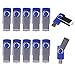 LHN® (Bulk 10 Pack) 2GB Swivel USB Flash Drive USB 2.0 Memory Stick (Blue)