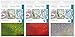 Gina K Designs Holiday Colors Fancy Foil 6 x 8 inch Sheets - Sparkling Silver, Glittering Green and Radiant Red with Storage Pocket