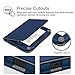 Fintie Nook GlowLight 3 Case - Slim Fit Premium Vegan Leather Folio Cover for Barnes & Noble Nook GlowLight 3 eReader 2017 Release (Model# BNRV520), Navy