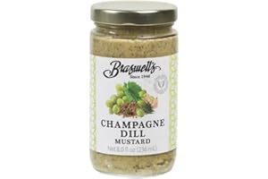 BRASWELL'S Braswell’s Gourmet Champagne Dill Mustard – Small-Batch, Renowned Specialty, Made in USA, Since 1946 (8oz)
