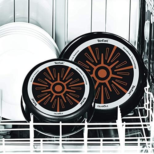 Tefal L2009802 Set de poêles et casseroles - Ingenio 5 Essential Noir Set 10 Pièces - Tous feux sauf induction