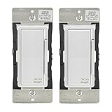 Leviton DH6HD-1BZ 600W Decora Smart Dimmer, Works with Apple HomeKit (2 Pack)