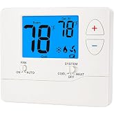Non-Programmable Thermostats for Home, Digital Energy-Saving Thermostat | Clear LCD Display, Low Energy Consumption &amp; Reliable Temperature Control, Easy DIY Installation
