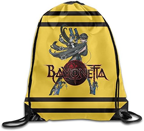 TXHLEL Bayonetta Logo Print Drawstring Backpack