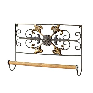 Amazon タオルハンガー おしゃれ アイアン 木製 アンティーク タオル