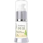 Deluvia Daily Under Eye Gel - Reduces the Appearance of Puffiness, Wrinkles, Fine Lines, Bags, Dry, Crepe Skin - Organic Aloe, Vitamin E, Hyaluronic Acid - Firming Moisturizing..