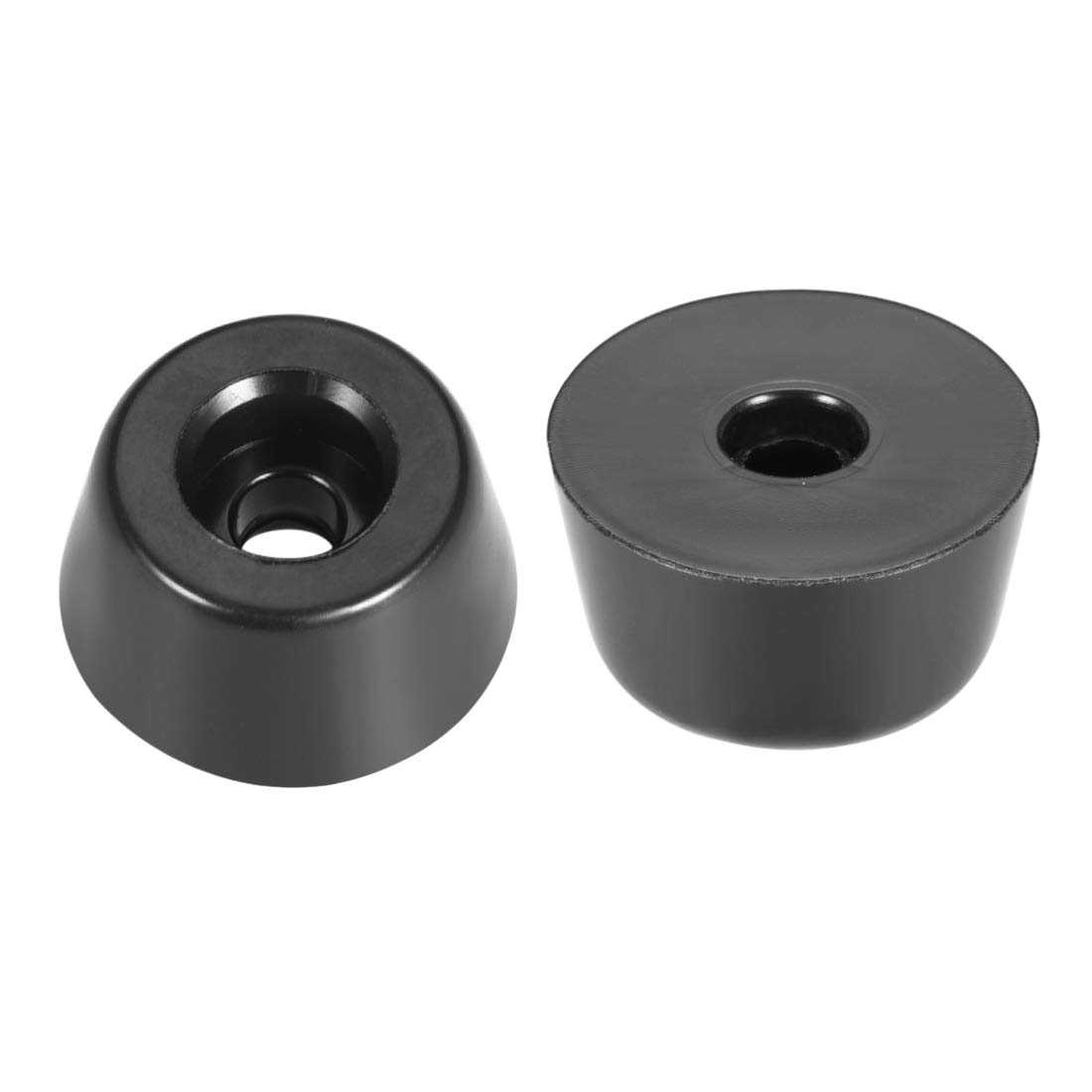 sourcing map D20 x 17 x H10mm Black Color Rubber Feet Anti Vibration Isolator Absorber Base Foot Pads, 20pcs