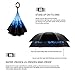 MRTLLOA Double Layer Inverted Umbrella with C-Shaped Handle, Anti-UV Waterproof Windproof Straight Umbrella for Car Rain Outdoor Use