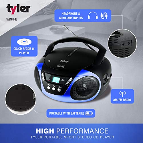 1 Tyler+Portable+Stereo+TAU101+BL+Headphone
