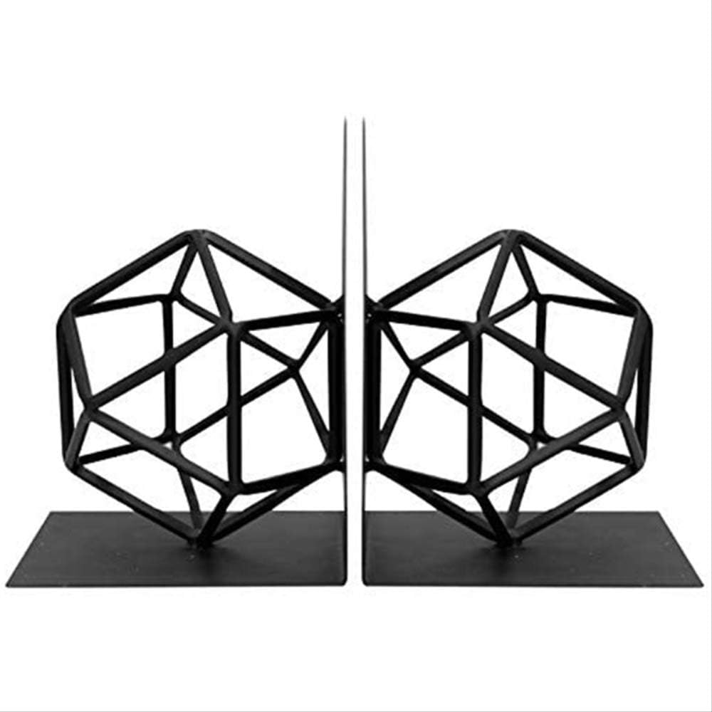 1 Pair of Bookends Decorative Bookends Modern Geometric Design