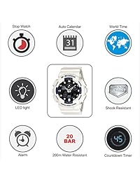 Casio Mens G SHOCK Velocity Analógico-Digital Deporte cuarzo reloj NWT GA-100B-7 A