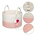 Solaya Short Pink Cotton Rope Basket Storage 16