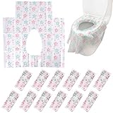 Disposable Toilet Seat Covers for Kids Adults,Waterproof Larger Potty Seat Covers for Toddler,Use During Travel,Potty Training(30 Pack)
