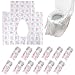 Disposable Toilet Seat Covers for Kids Adults,Waterproof Larger Potty Seat Covers for Toddler,Use During Travel,Potty Training(30 Pack)