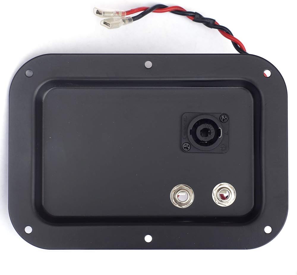 2-5x7 Steel Pro Audio Speaker Jack Plate, 2-1/4", 1 NL4 Neutrik Speakon Wired: Home Audio & Theater