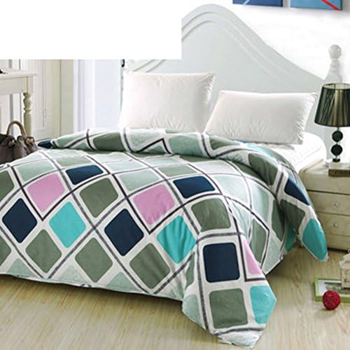 Modern Minimalist style flowers/Floral Striped 100% Cotton Quilt Cover-L 160x210cm(63x83inch)