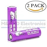 2x Imren 3000MAH 20/40A IMR 18650 3.7V FT New Purple Version Flat Top High Drain Batteries