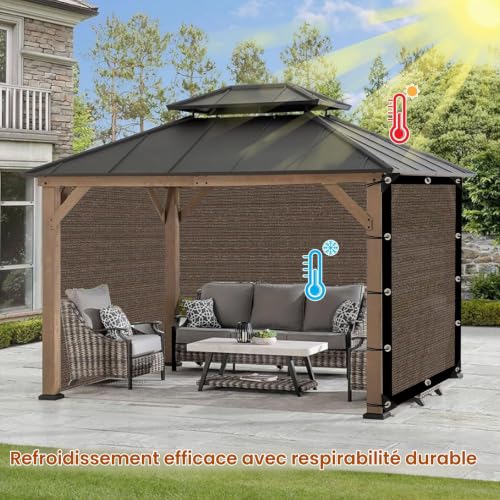 Garden Shade Net with Eyelets Outdoor Shade Net 80% Sun Protection for Greenhouse, Garden, Pergola, Chicken Coop, Outdoor, 3 x 4 m