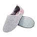bestfur Women's Comfortable Breathable Cotton Waterproof Yoga House Slippers Shoes Pink L(8-9 US)