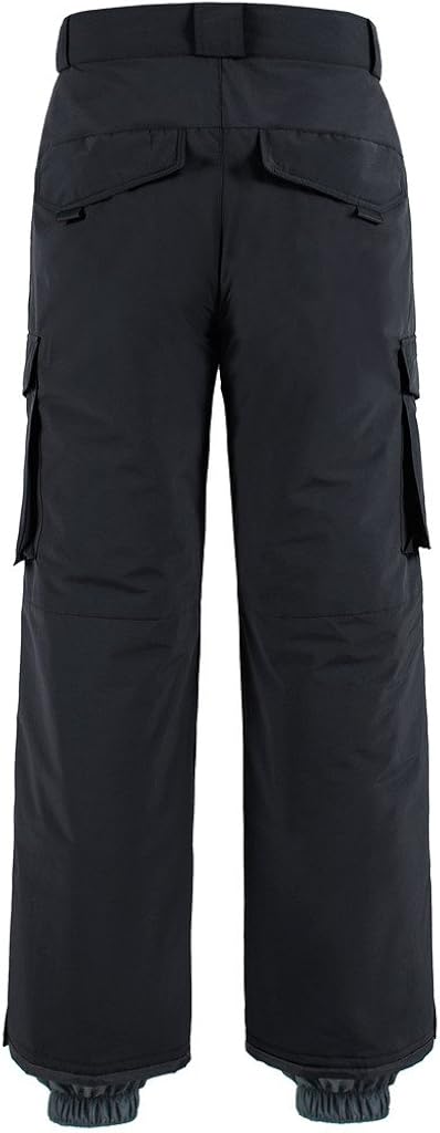 Wantdo Men's Waterproof Ski Pants Warm Insulated Snow Pants Hiking Cargo Pants: Clothing