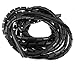 14mm Outside Dia 17 Ft Polyethylene Spiral Wire Wrap Desktop PC Manage Cable