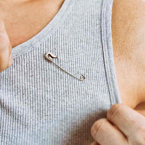 image for Safety Pins, Cridoz 150 Pcs Large Silver Safety Pins Bulk for Home Sch