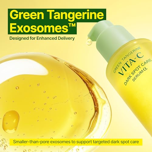 GOODAL Vitamin C Brightening Serum ALPHA | 5% Niacinamide & Exosome for Dark Spot Care | Gentle Daily Facial Serum for Radiant Glow Skin | Green Tangerine | Korean Skincare | 1.01 fl oz (30ml)