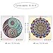 HaiMay 2 Pack DIY 5D Diamond Painting Kits Full Drill Rhinestone Painting Mandala Diamond Pictures for Wall Decoration, Mandala Diamond Paintings Colorful Style (Canvas 16×16 Inch)
