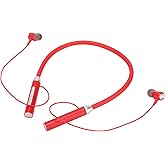 BT 5.2 Neckband Earbuds, Magnetic Headphones, IPX5 Stereo Ergonomic Enhanced Bass Sports Earphone with Multi Functional Buttons for Exercising (Red)