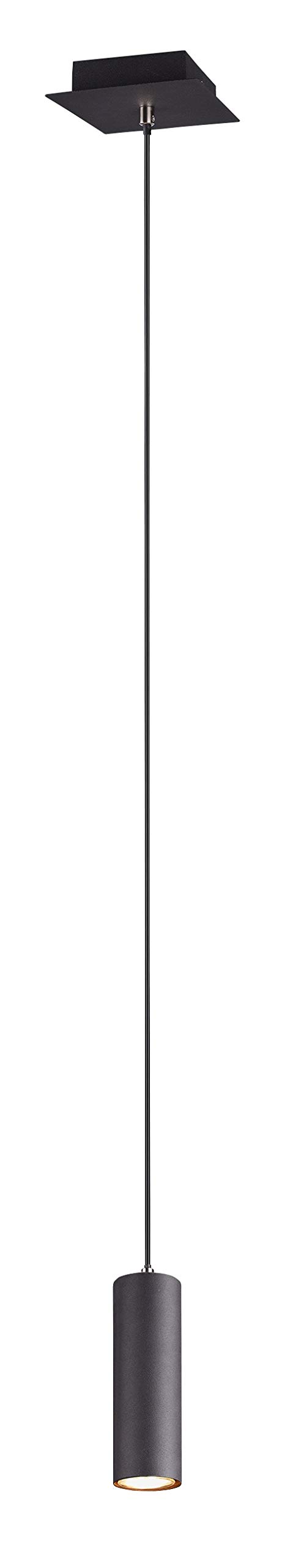 Trio Leuchten Marley 312400132 Pendant Light Metal Black Matt 1-Bulb Pendant 1 x GU10