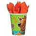 Scooby-Doo Party Supplies Pack Serves 16: Dessert Plates Beverage Napkins Cups and Table Cover with Birthday Candles (Bundle for 16)