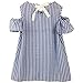 Jastore Baby Girl Clothes Summer Dress Cotton Cute Striped Princess Dresses (6T, Stripe)