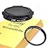 JJC Black LX100 Auto SELF-RETAINING Protective Lens Cap, Compatible with Panasonic Lumix LX100 LX100 II Leica D-LUX Typ 109 D-LUX 7, LX100II Mark II M2, D LUX 7 Lense Cap, 43mm MRC Nano MC UV Filter