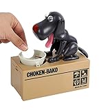 Sizet Mechanical Save Adorable Robotic Hungry Dog Saving Bank Coin Gift Box Collection Piggy Bank
