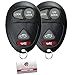 2X KeylessOption Key Fob for 2001 2002 2003 2004 2005 2006 2007 Buick Century Rendezvous Regal Oldsmobile Intrigue Pontiac Aztek Grand Prix Remote, 4-Button L2C0007T, Programming Guide Included