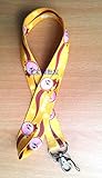 Kirby Pink Color Cell Phone Key ID Badge Lanyard Strap