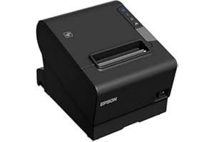 Epson TM-T88VI - Thermal Receipt Printer with Cloud Support, 80mm, Bluetooth/Ethernet/USB, Black, Power Supply