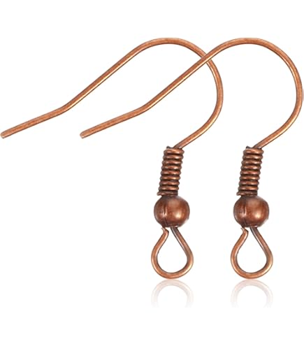 BeadingStation® Antique Copper Ear Wire Fish Hooks, 100pcs, 20mm