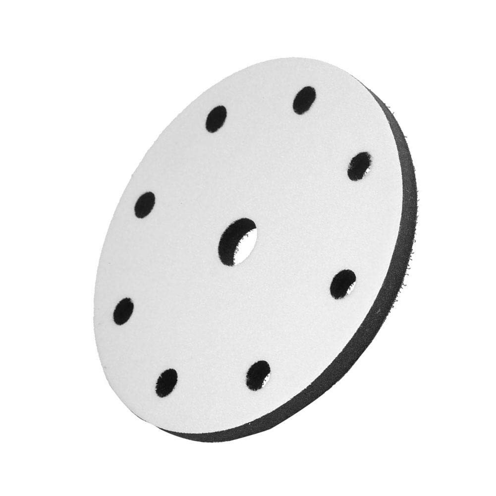 150mm Diameter Soft Buffer Sponge Interface Cushion Pad for Sanding Pads Sanding Soft Pad for Pneumatic Electric Machine (9 Holes)