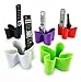 j-me Cozy Remote Control Tidy Remote Holder and TV Remote Organizer (Cool Grey) - Holds up to Four Remote Controls of All Sizes - Non-slip Rubber - Perfect for End Table or Nightstand