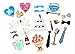 Magical Party Moments USA Wedding Photo Booth Props (Large 53 Pre-Cut DIY Kit with Wooden Dowels and Adhesives)