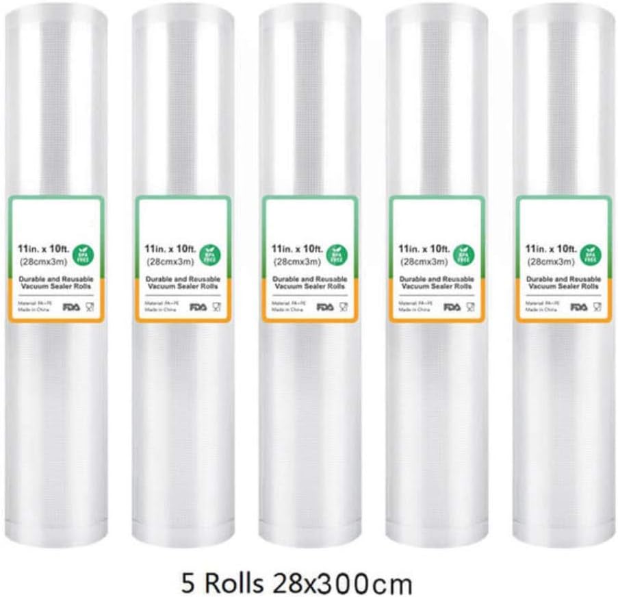 5 Rolls Sous Roll Bags For Vacuum Packing Machine Packaging Food Storage Vacuum Bags for Vacuum Sealer,5R 28-300cm