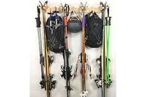Pro Board Racks The Apres Vertical Ski Storage Rack (Holds 4 Sets of Skis)
