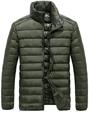 Threelove Men's Packable Lightweight Down Puffer Jacket Green M
