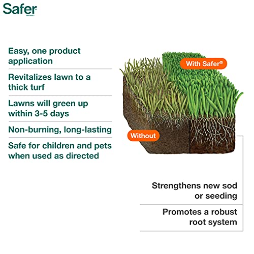 Safer Brand 9335SR Lawn Restore Natural Lawn Fertilizer NonBurning