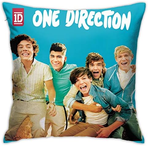 One Direction Pillowcase Sofa Throw Pillowcase Cushion Cover Living Room Decoration Gift 18X18