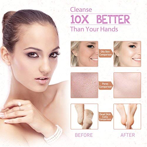 Facial Brush, Body Skin Cleansing System, Spin Brush for Face & Body Deep Cleansing, Gentle Exfoliator, Skin Care Electric Massager/Scrubber